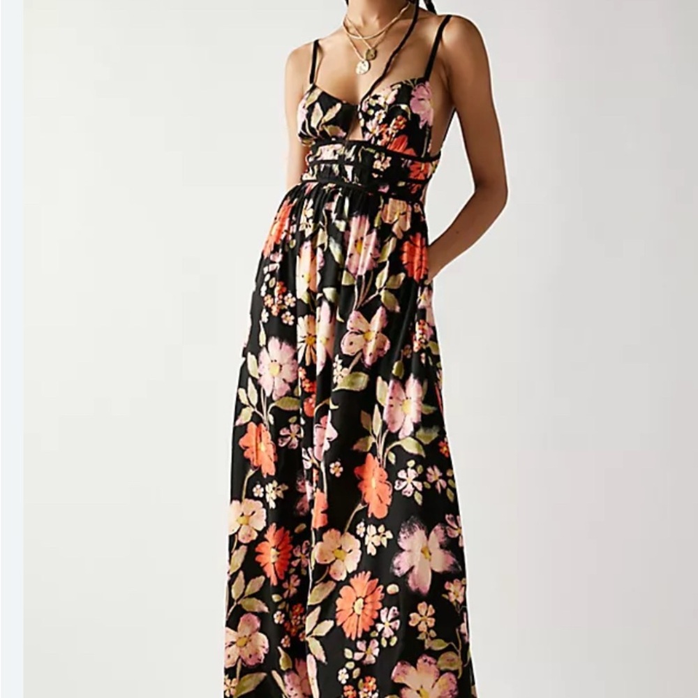 Free People Chic Floral Patterned Dress NWT